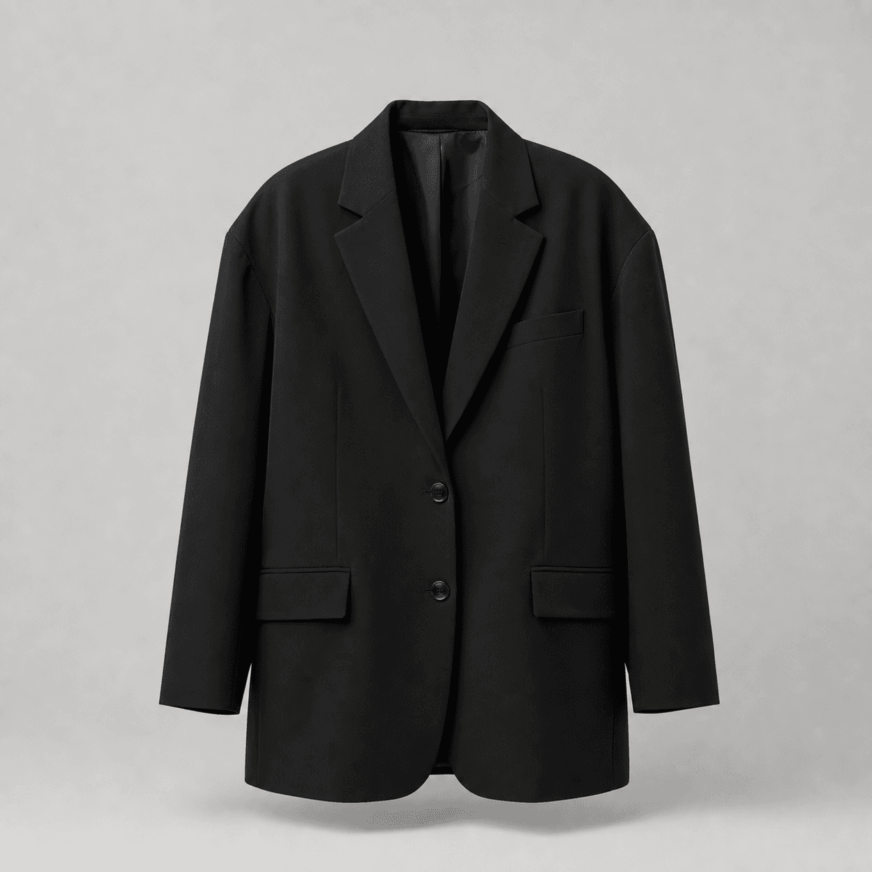 Oversized black blazer
